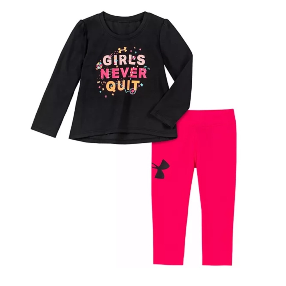 UNDER ARMOUR TODDLER GIRLS’ 2-PIECE OUTFIT
